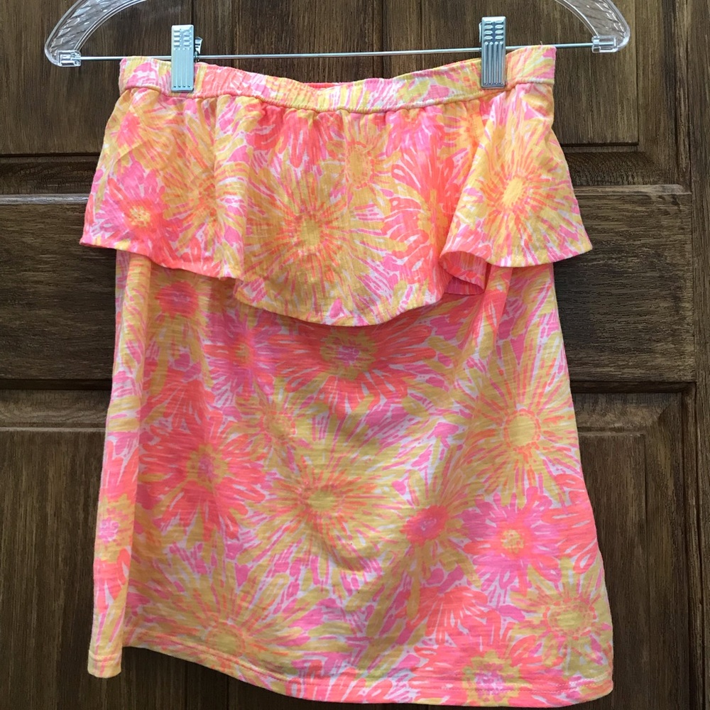 LILLY PULITZER strapless top. Size M